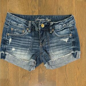 American eagle outfitters low rise denim cutoff shorts Size 4